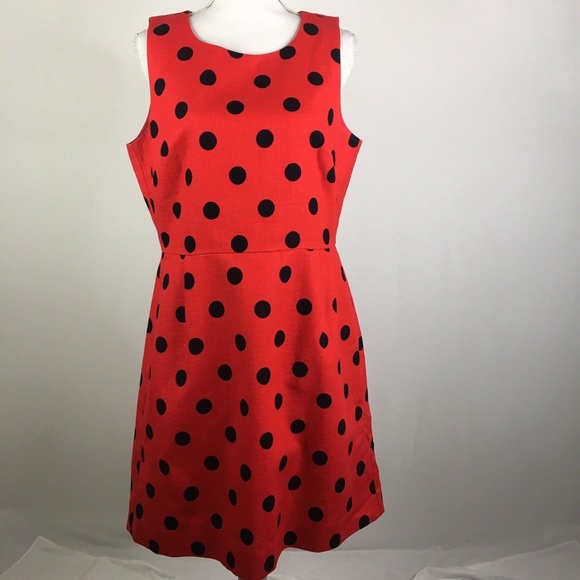 J. Crew Factory Dresses & Skirts - J. Crew Factory Shift Dress Polka Dot Pleated